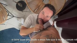 bearded man sucks 41 cocks in epic blowjob session