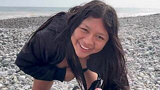 Met a Peruvian Girl at the Beach, She Refused Internal Finish but Swallowed All My Load