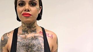 yo, check this backstage interview with busty genevieve sinn now