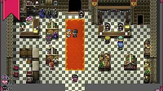 Confused witch strips in the men's bathroom part 3