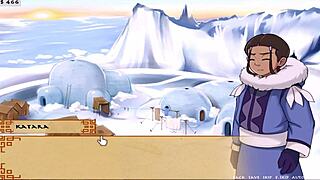 Sloppy blowjob on big tits in 4 elements trainer