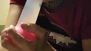 Emotional Video Of Me Playing With Star Dildo In Thong