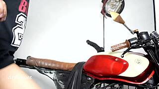 Motorcycle sex with moaning colombian assfucking 😈