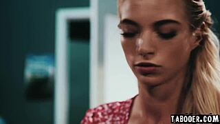 Lana Sharapova stays behind for prom committee, unaware of a secret stalker in classroom