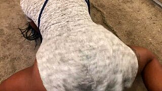 Twerking Upskirt Reveals Panties in Sexy Display
