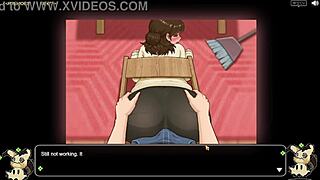 Playing hentai game village rhapsody part one in spanish