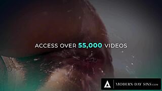 modern-day sins: interracial swingers lure married friend into bisexual anal threesome