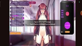 training the character in hentai game outdoors