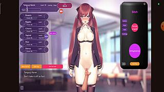 training the character in hentai game outdoors