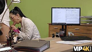 VIP4K Agent Approves Credit for Brunette Nympho With HOT SEX Action!