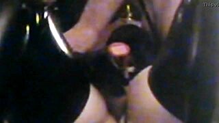 Couple indulges in kinky tranny fun with shoes and boots