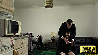 Bound Skinny Submissive Vs Rough Deepthroat Challenge