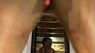 hey, check this sexy cd twerking that hot ebony shemale ass for days!