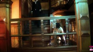 Lovely Masked Slave Delivers an Awesome Blowjob and Intense Doggy Style to Her Master