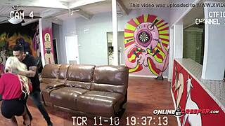 Teen Brandi coerced into sucking Bruno's rough big cock