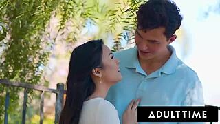Guess what? Petite teen Lulu Chu sneaks boyfriend in for a wild ride!
