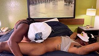 Happy Halloween with a Big Black Cock Creampie