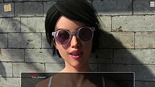 The knockout master dominates a brunette with big tits in outdoor fucking