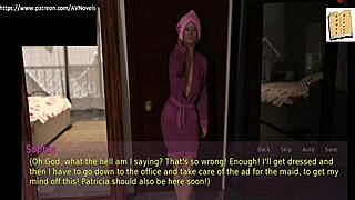 A wife and stepmother engage in a game with big tits and ass in homemade setting