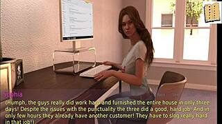 A wife and stepmother engage in a game with big tits and ass in homemade setting