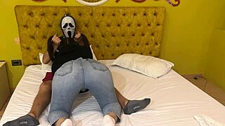 ghostface scores free halloween blowjob