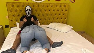 ghostface scores free halloween blowjob