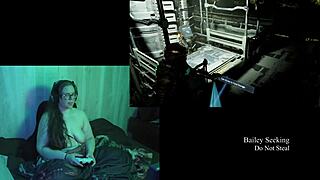Naked Brunette BBW With Big Natural Tits Plays Deadspace Part 6 Intensely.