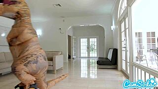 Big Ass Latina Teen Fucked by Lesbian with Dildo