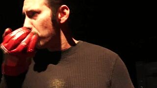 superhero cosplay babe joins fourway and gets facialized after intense action