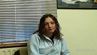 Her first porn time: nervous british casting!