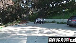 Allie James in action in this amateur POV video