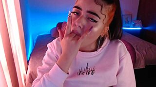 i love how this egirl drools over cock with ahegao blowjob