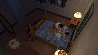 Dylan and Jess Sigworth enjoy a fun game night in 3D cartoon style.