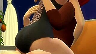 Redhead intensely fucked in cuckold scenario