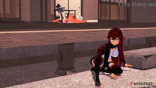 mushoku tensei eris catches roxy fucking and joins