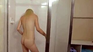 Brother spies on sister bathing, things escalate fast