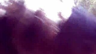 Petite Latina Sucks Huge Cock and Swallows Cum by Riverfront