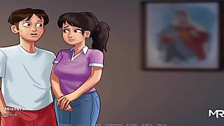 summertimesaga bdsm scene where she's tied up