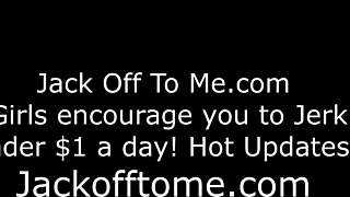 Megan guides masturbation with strap-on dildo in leggings