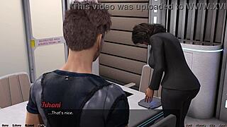 Stranded in space 110, busty ebony milf gets jealous after banging her friends