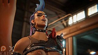Junker Queen Catches Guy Stealing, Dominates Him With Big Tits And Creampie In 3D