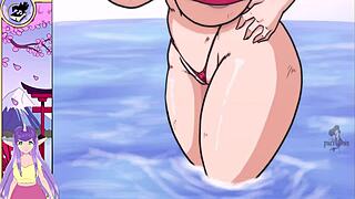 Big tits and hard cock in Dragon Ball themed game