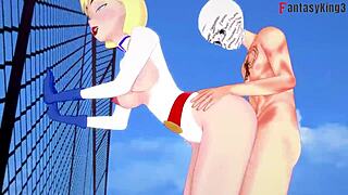 Power Girl Takes on Two Supermen in Wild 3D Fantasy