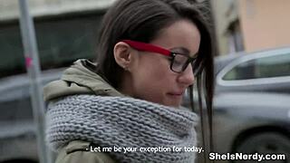 Nerdy Birdy Izi Ashley Gets Dirty in Teen Porn!