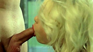 Sensual blonde delivers perfect oral sex with slow sucking moves