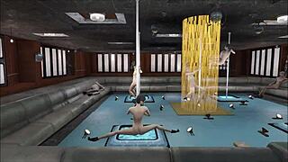 fallout 4 features multiple pole dances in animated style