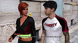 3D animated video of Melissa having a passionate experience