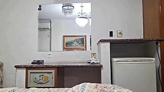 Meu Genro Safado Me Comeu - Beautiful Amateur with Big Natural Tits in Homemade Interracial Lingerie Scene