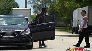 Horny Gay Cops Take Black Suspect to Locker Room for Monster Cock Banging and Rimjob