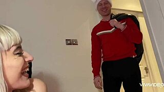 mangia sborra from old santa claus in christmas cum swallow
